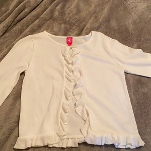 this is a cream colored sweater size xl in girls
